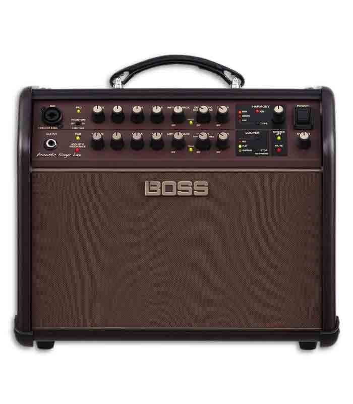 Frontal photo of amp Boss ACSLIVE 60W Acoustic Singer Live 