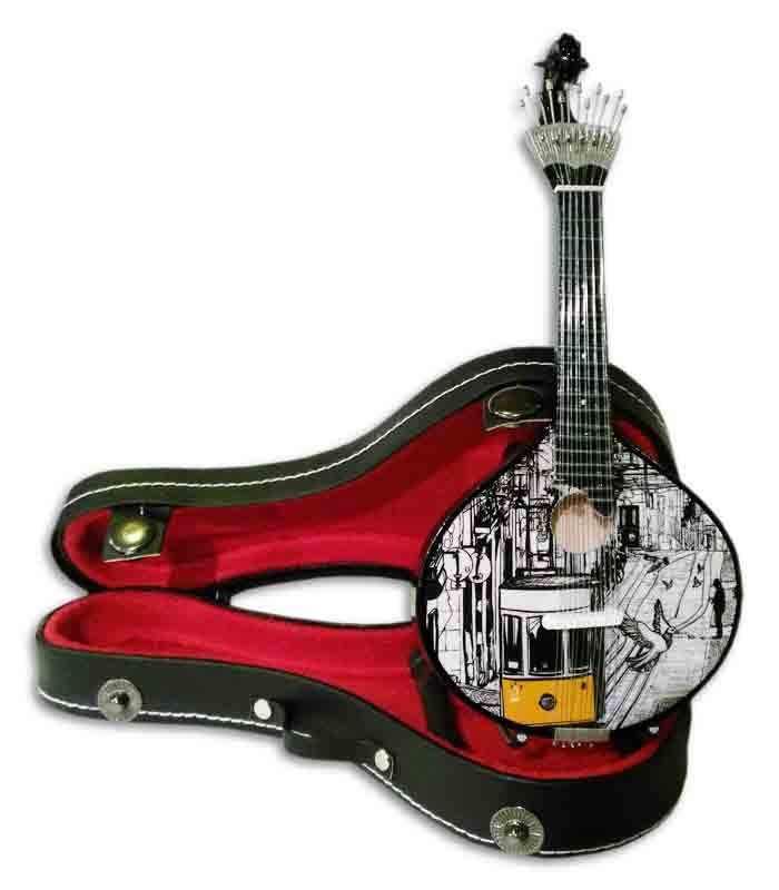 Miniatura de Guitarra Portuguesa CNM Elétrico 547 com Estojo