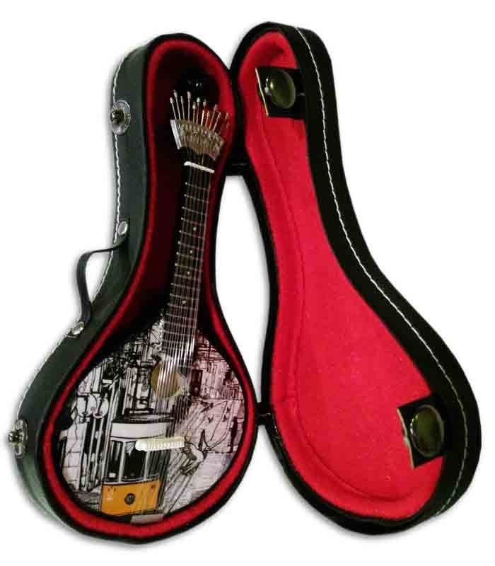 Miniatura de Guitarra Portuguesa CNM Elétrico 547 com Estojo