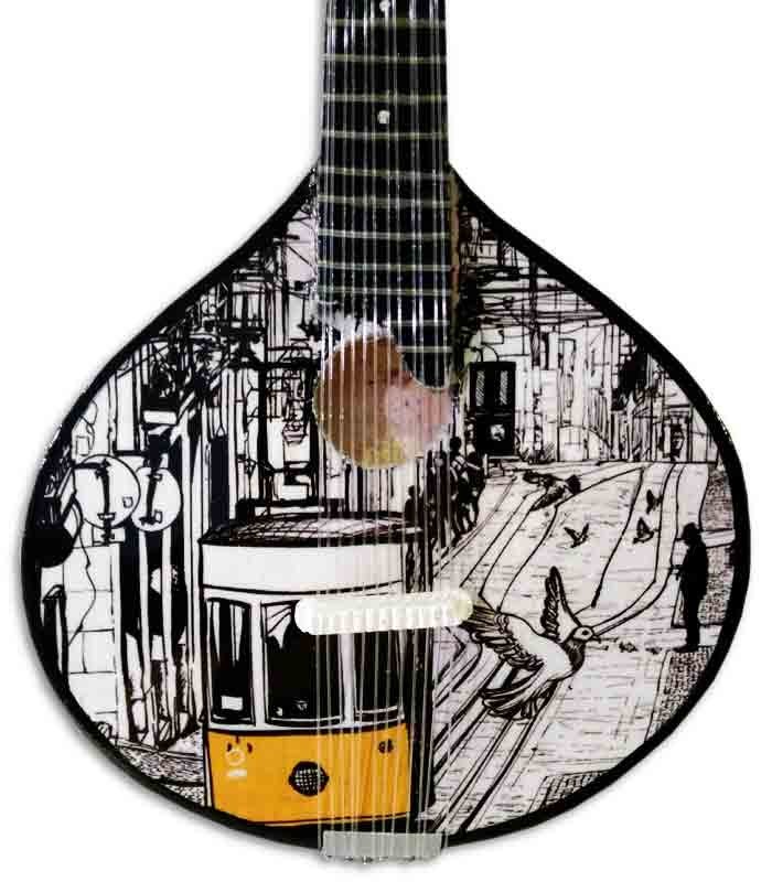 Miniatura de Guitarra Portuguesa CNM Tranvía 547 con Estuche