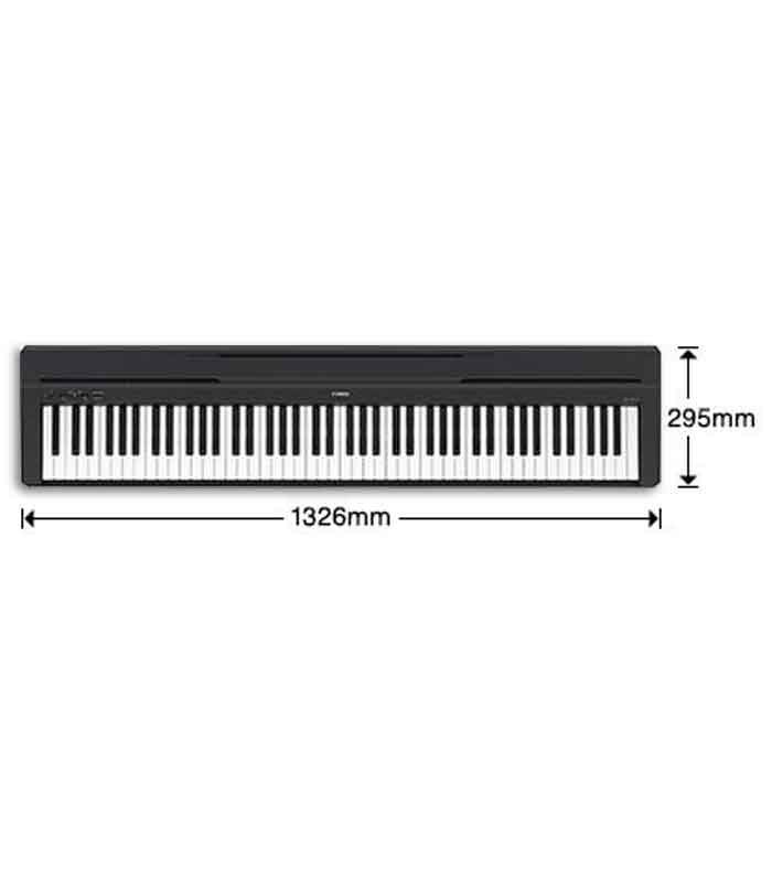 Medidas del piano digital Yamaha P-45 
