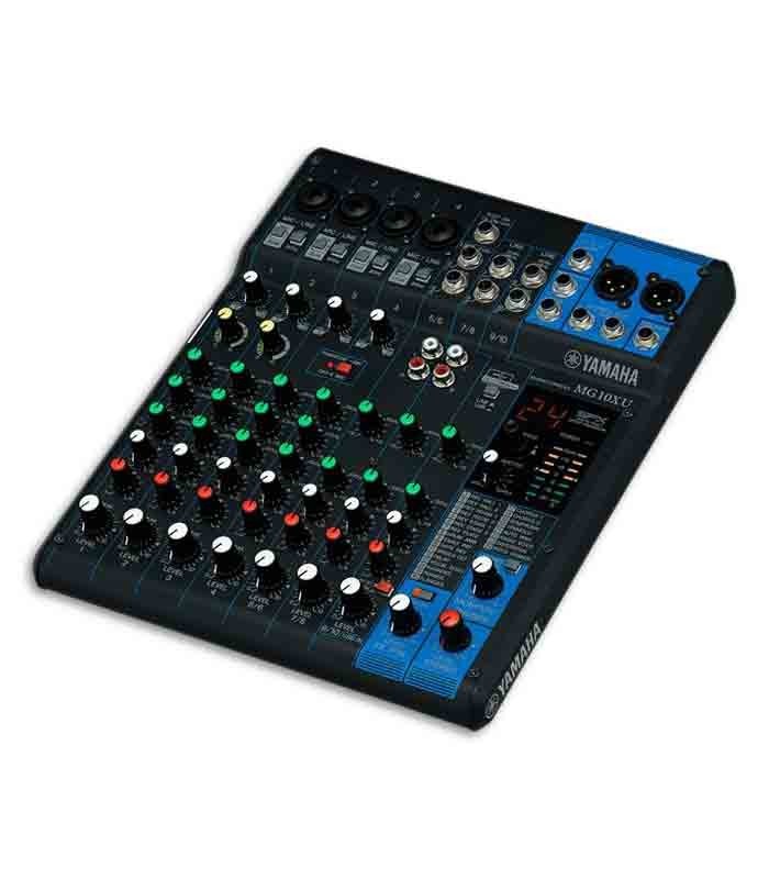 3/4 photo of Yamaha mixing console MG10UX