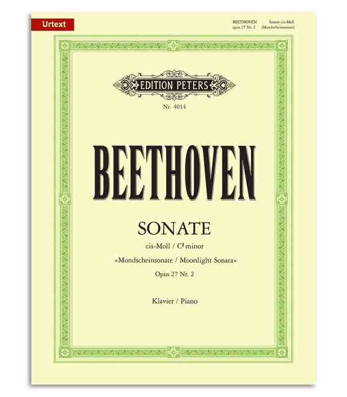 Tapa de Beethoven Sonata en Do Sostenido Menor Moonlight OP27/2