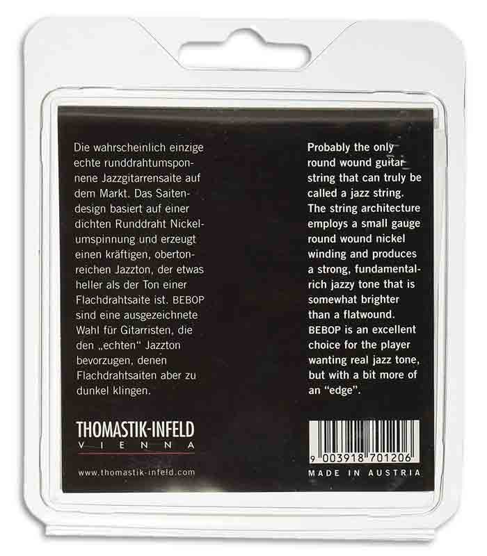 Thomastik Electric Jazz Guitar String Set 012 BB 12 Bebop