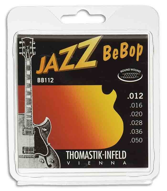 Jogo de Cordas Thomastik 012 BB 12 Bebop para Guitarra Elétrica Jazz