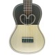Back of ukulele APC CS103 Concert Ray Soundhole