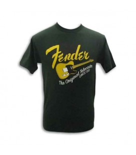 T Shirt Fender Verde Original Tele Size L