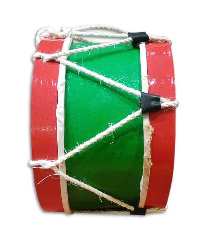 Foto lateral do bombo MMG 25cm azul