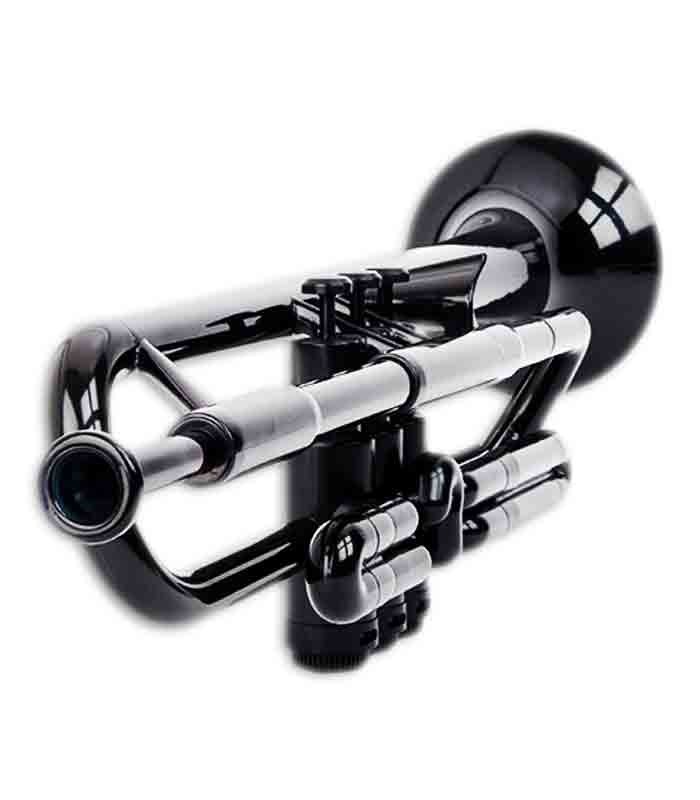 3/4 photo of the trumpet Ptrumpet from mouthpiece side