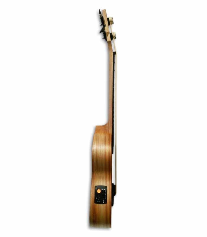 Lateral photo of APC Bass Ukulele UKU BASS S with preamp