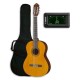 Pack de Guitarra Clásica Yamaha C-40 con Afinador y Funda