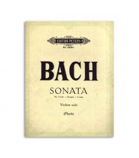 Livro Edition Peters EP4309E Peters Bach Sonata nº 3 C Major para Violino