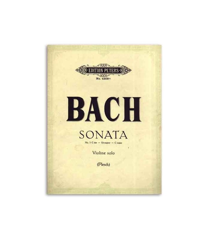 Bach Sonata nº 3 C Major for Violin Edition Peters