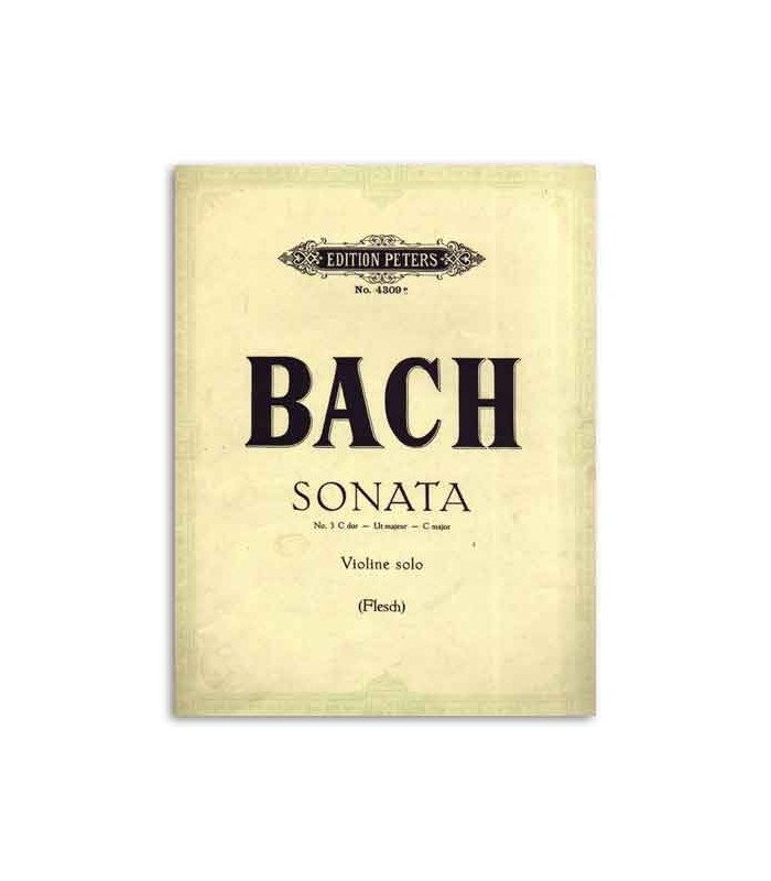 Bach Sonata nº 3 C Major para Violino Edition Peters