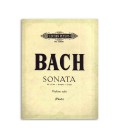 Bach Sonata nº 3 C Major for Violin Edition Peters