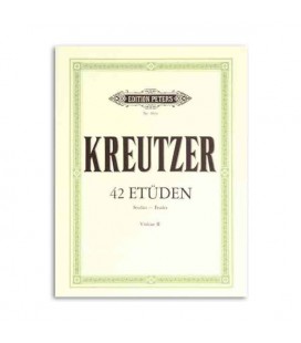 Livro Edition Peters EP284 Kreutzer 42 Estudos para Violino