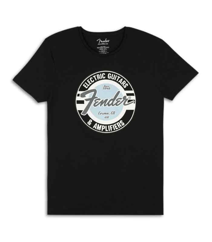 Fender T Shirt Black G and A Logo Size XL