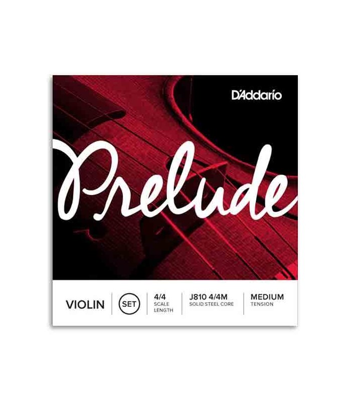 Embalagem do jogo de cordas d'Addario J810