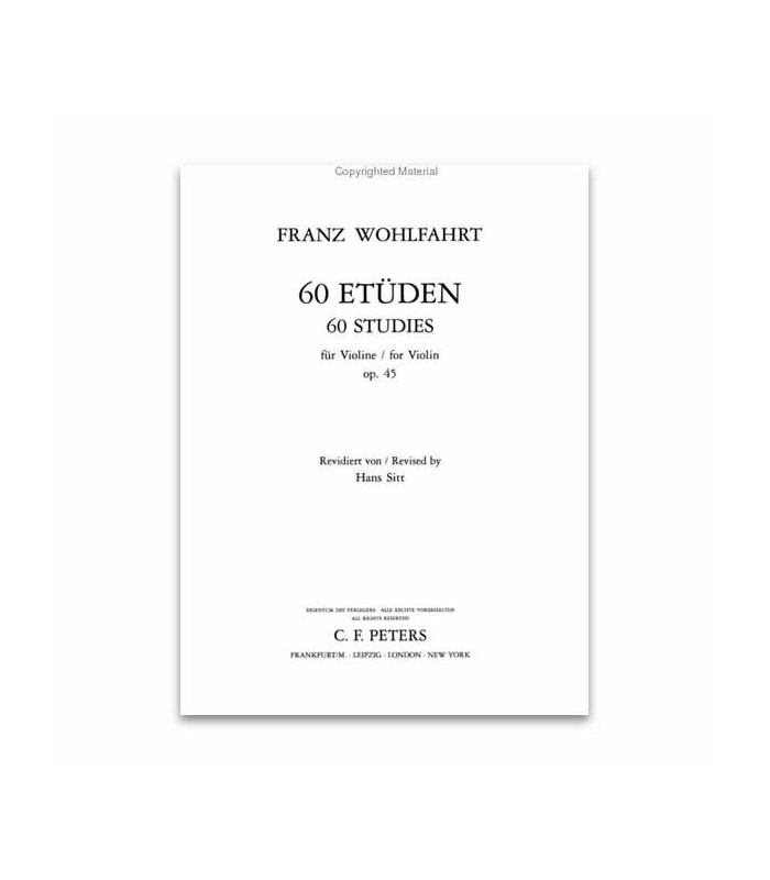 Wohlfahrt 60 Estudios para Violín OPUS 45 EP