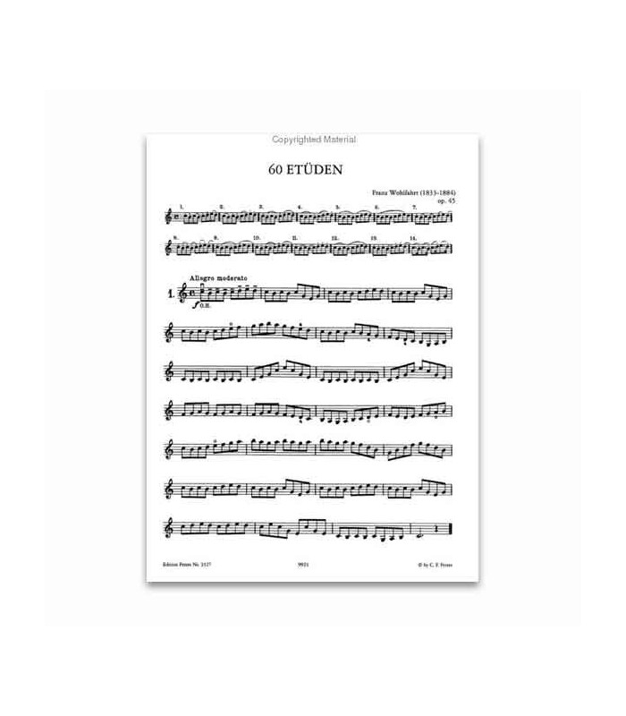Wohlfahrt 60 Estudios para Violín OPUS 45 EP