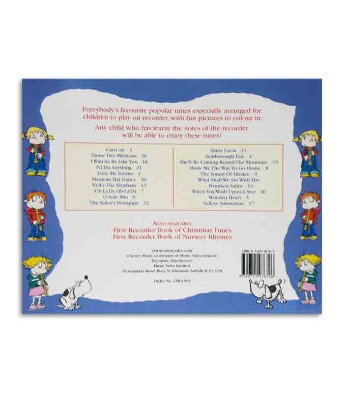 Livro Music Sales First Recorder Book of Popular Tunes CH61593