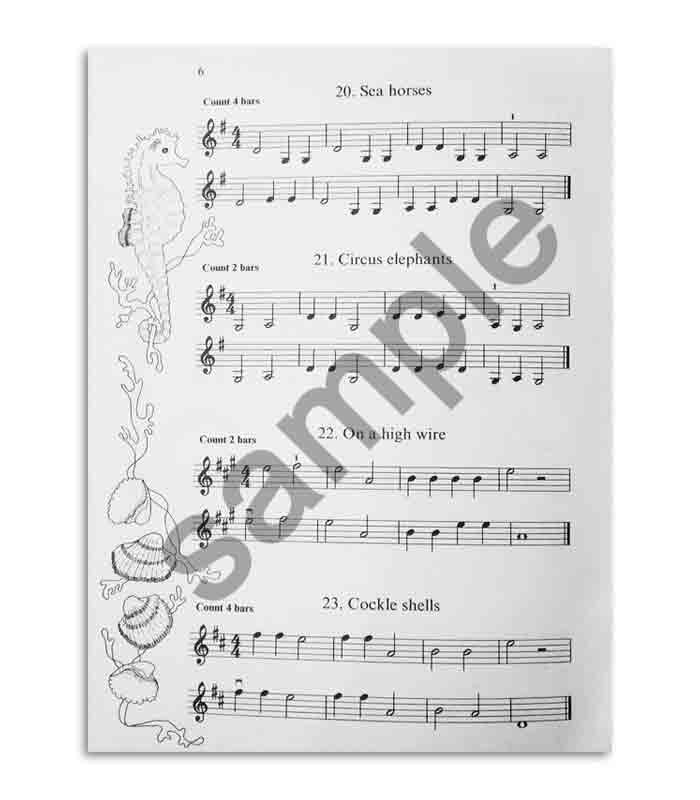 Amostra de página do livro Stepping Stones 26 Peças Violino 