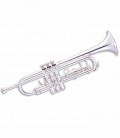 Trompete John Packer JP151S Si Bemol Prateado com Estojo