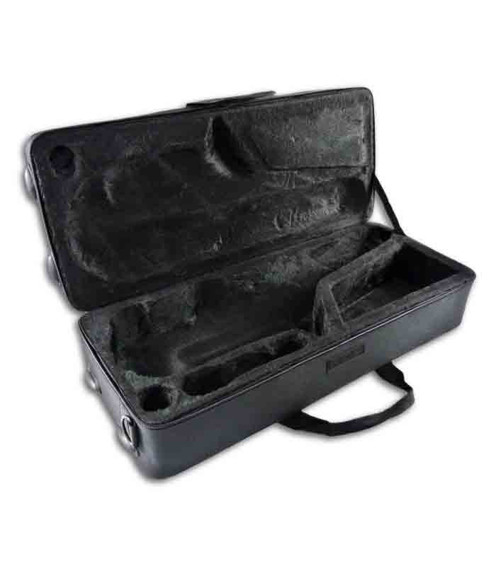 Photo of the John Packer Alto Saxophone JP041 open case