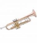 Trompete John Packer JP251RSW Si Bemol Dourado e Cobre Rosa com Estojo