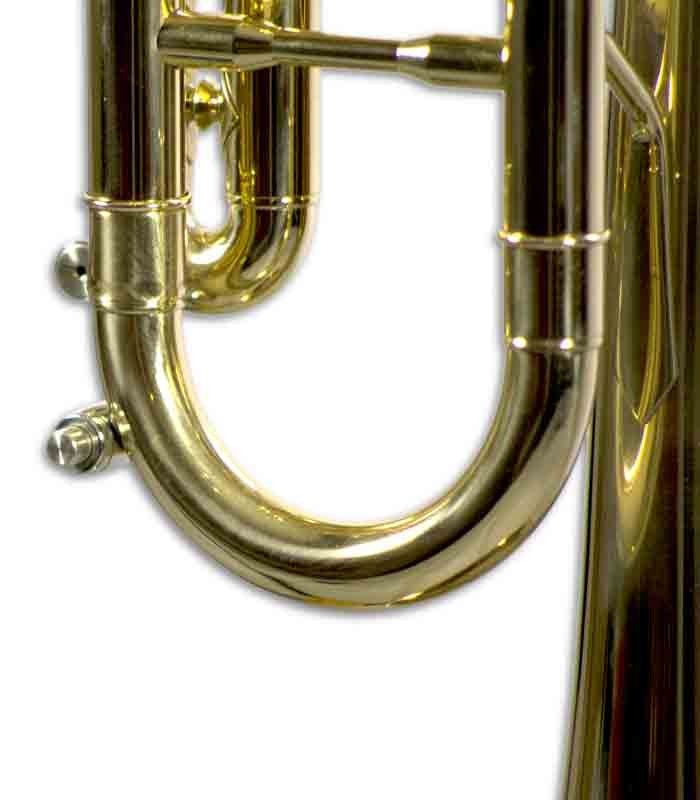 Foto detalle de la vara de acorde de la Trompeta John Packer JP by Taylor