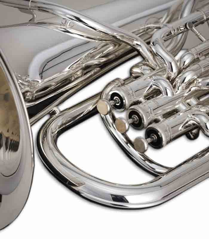 Photo detail of the John Packer Euphonium JP374ST Sterling pistons