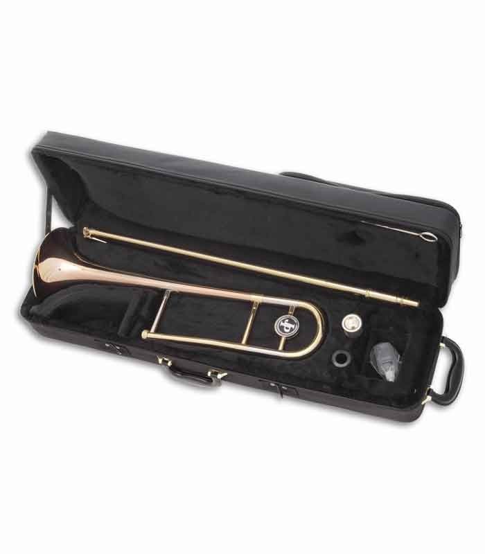 Photo of the John Packer Tenor Trombone JP131R inside the case