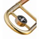 Photo detail of the tuning slide of the John Packer Tenor Trombone JP132R