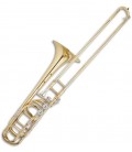 John Packer Bass Trombone JP232 B Flat/F/E Flat/G + B Flat/F/D/G Flat Golden with Case