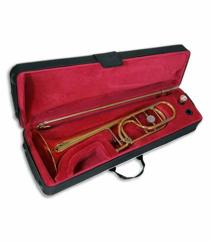 Photo of the John Packer Bass Trombone JP233 Rath inside the case