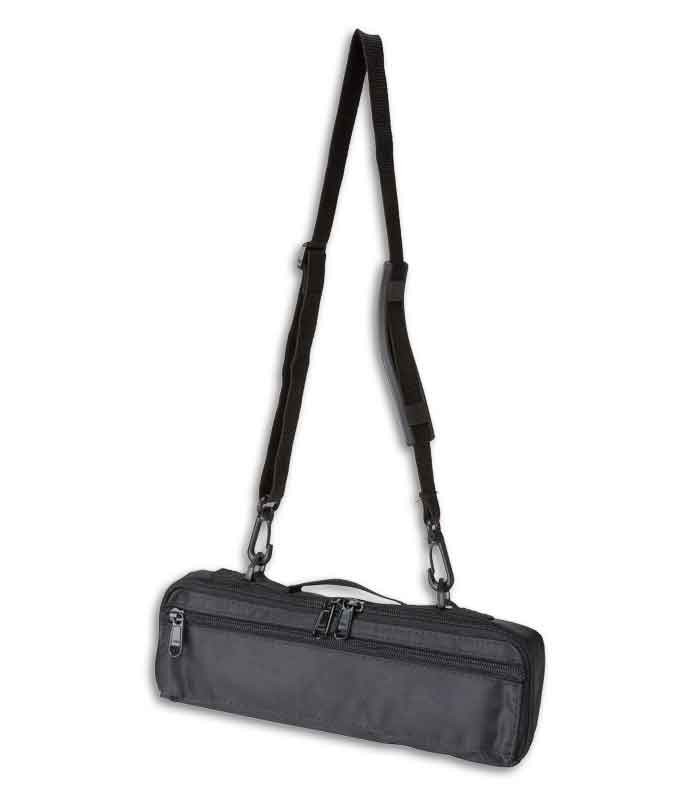 Foto do estojo com correia do Flautim John Packer JP114