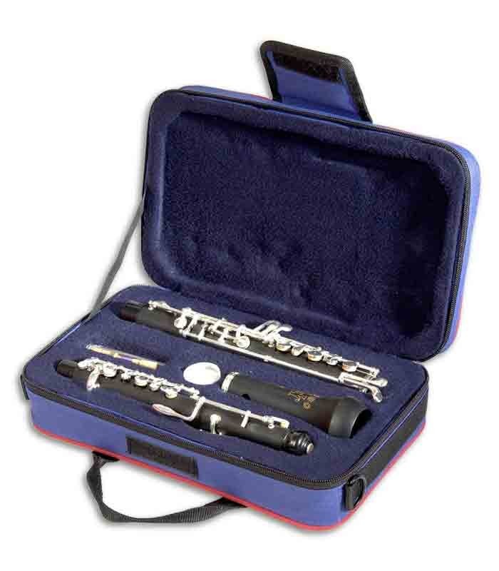 Foto del Oboe John Packer JP081C dentro del estuche