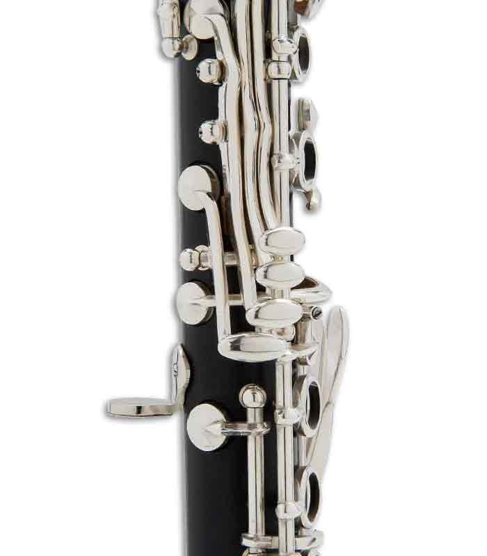 Photo detail of the John Packer E flat Clarinet JP323 keys