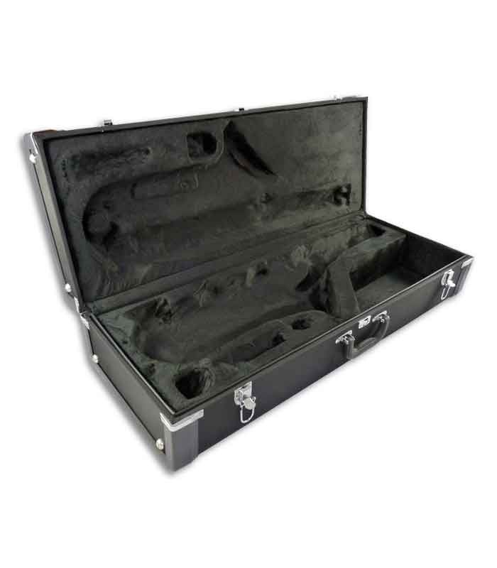 Photo of the John Packer Tenor Saxophone JP042S open case