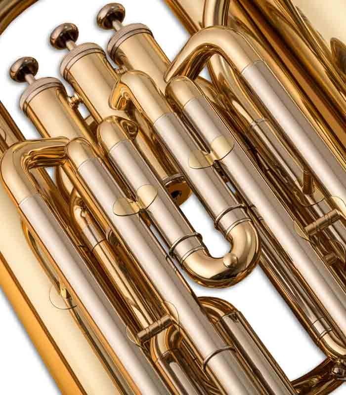 Foto dos pistões da Tuba Compacta John Packer JP078