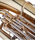 Foto detalhe dos pistões da Tuba John Packer JP278