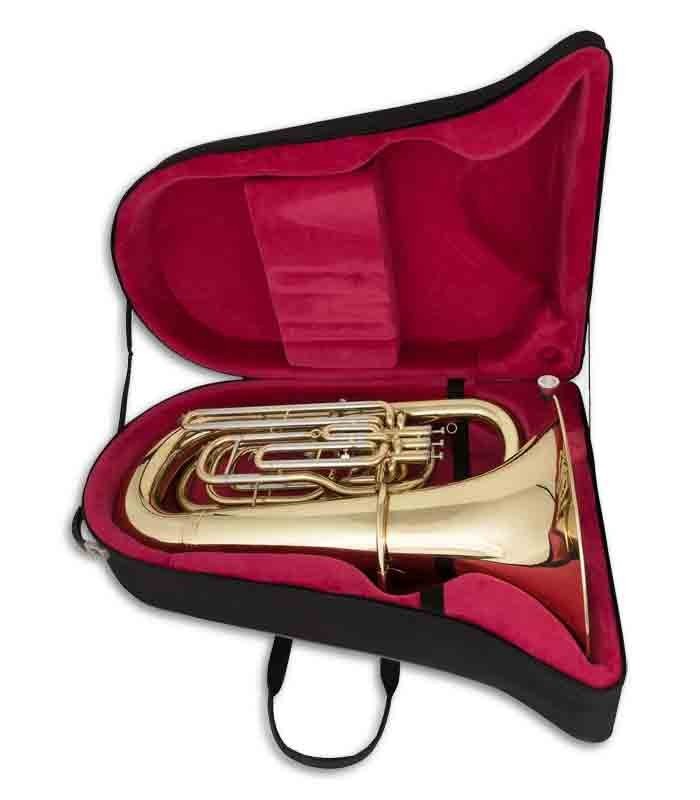 Photo of the John Packer Tuba JP278 inside the case