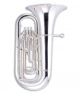 Tuba John Packer JP378S Sterling Si Bemol Prateada com Estojo