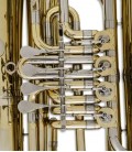 Foto detalhe das válvulas da Tuba John Packer JP379B Sterling