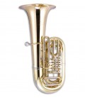 Tuba John Packer JP379BB Sterling Si Bemol Dourada com Estojo