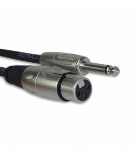 Cable Schulz Mik 6 for Microphone Mik 6 Canon Jack Black with 6M