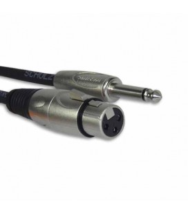 Cabo Schulz Mik 6 para Microfone Canon Jack Preto com 6M