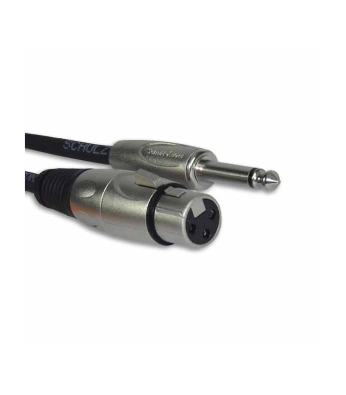 Cable Schulz MIK 6 para Micrófono Canon Jack Negro con 6M