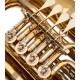 Foto detalle de las válvulas de la Tuba John Packer JP379FF Sterling