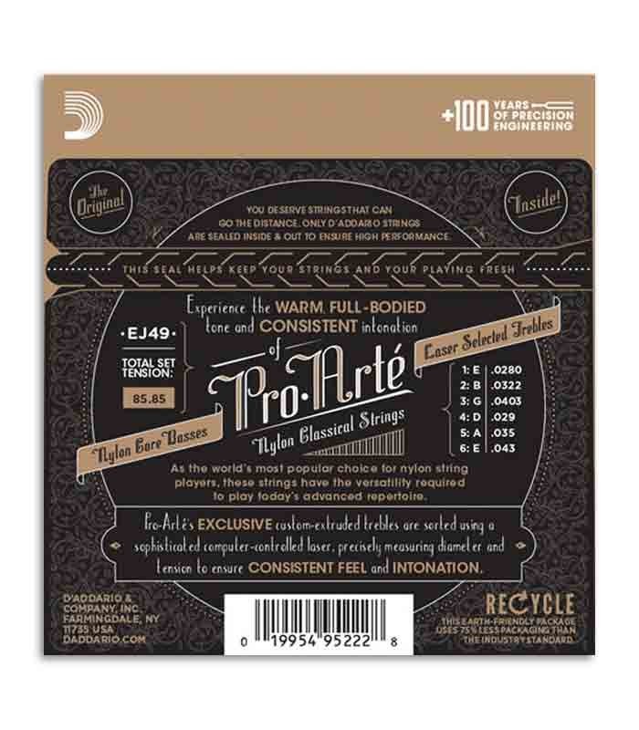 Daddário Classical Guitar String Set EJ49